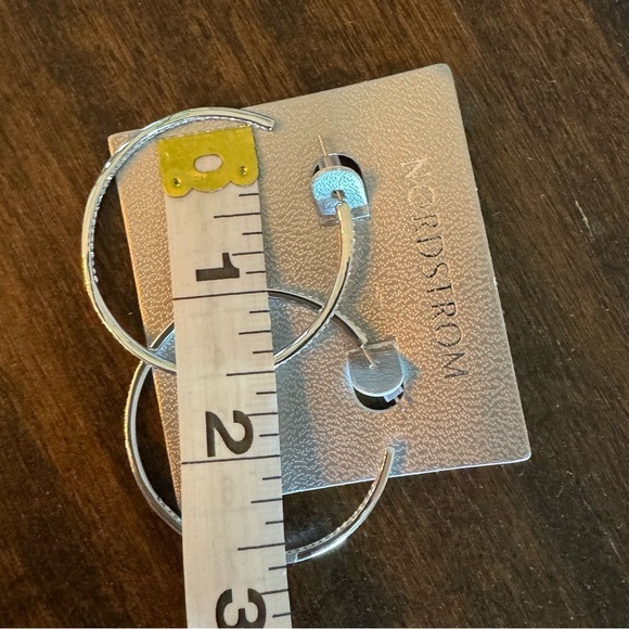 Nordstrom Pavé Cubic Zirconia Hoop Earrings - Picture 6 of 6